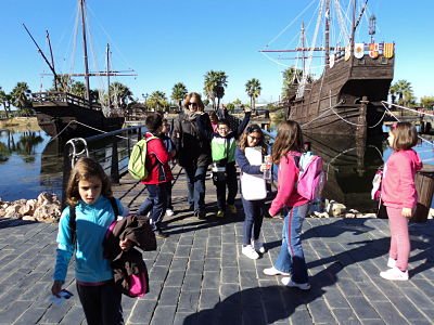 Excursión al muelle de las carabelas